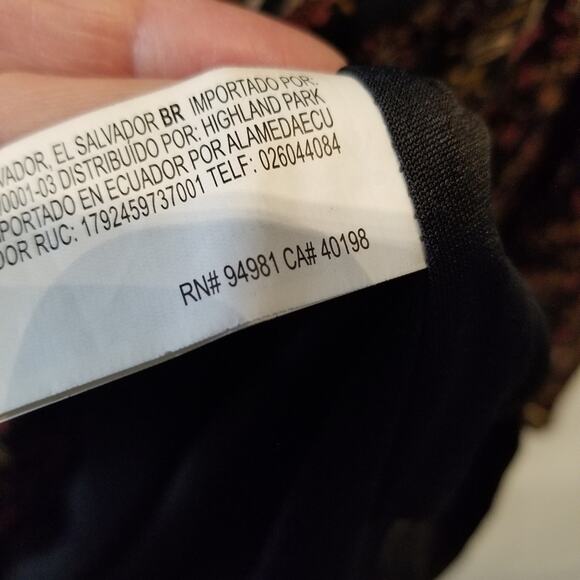 Forever 21 V Neck Backless Fit & Flare Dress Comfortable Long Sleeve Womens Sz L - Picture 10 of 11